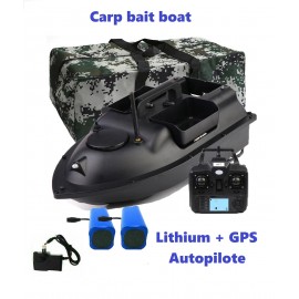Bateau amorceur Carpe bait boat GPS autopilote + batteries litium